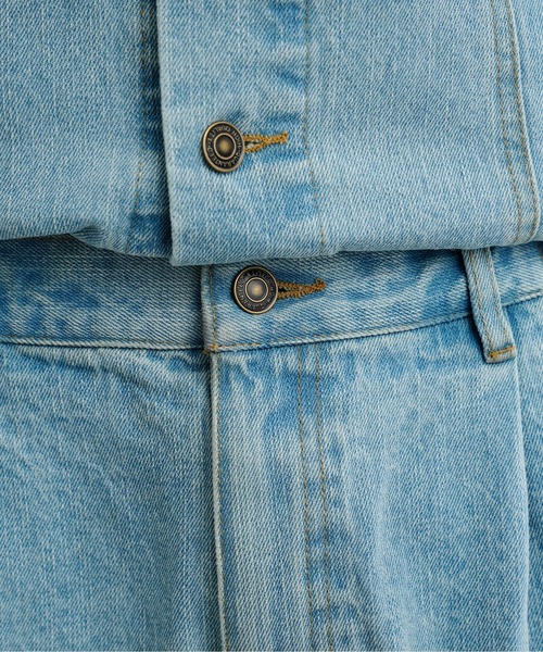 CPCM（シーピーシーエム）の「タックデニムパンツ（デニムパンツ・メンズ・ブルー/サックスブルー・MEDIUM/LARGE）」の14枚目の写真