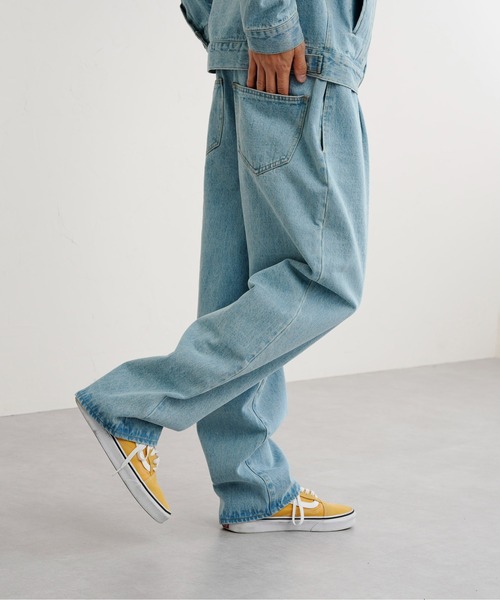 CPCM（シーピーシーエム）の「タックデニムパンツ（デニムパンツ・メンズ・ブルー/サックスブルー・MEDIUM/LARGE）」の7枚目の写真