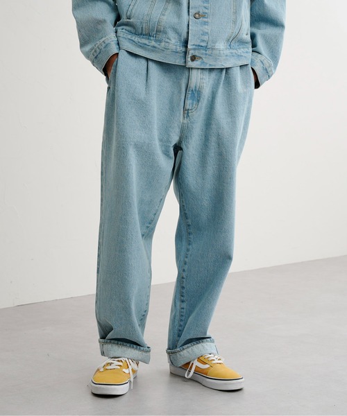 CPCM（シーピーシーエム）の「タックデニムパンツ（デニムパンツ・メンズ・ブルー/サックスブルー・MEDIUM/LARGE）」の8枚目の写真