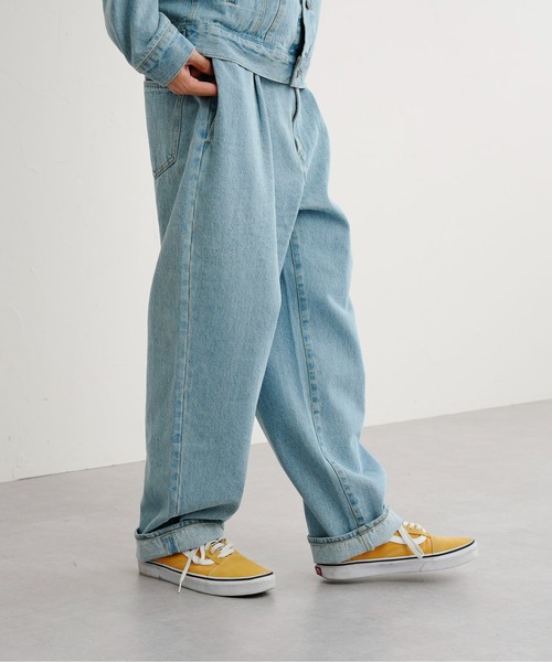 CPCM（シーピーシーエム）の「タックデニムパンツ（デニムパンツ・メンズ・ブルー/サックスブルー・MEDIUM/LARGE）」の10枚目の写真