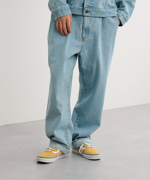 CPCM（シーピーシーエム）の「タックデニムパンツ（デニムパンツ・メンズ・ブルー/サックスブルー・MEDIUM/LARGE）」の13枚目の写真