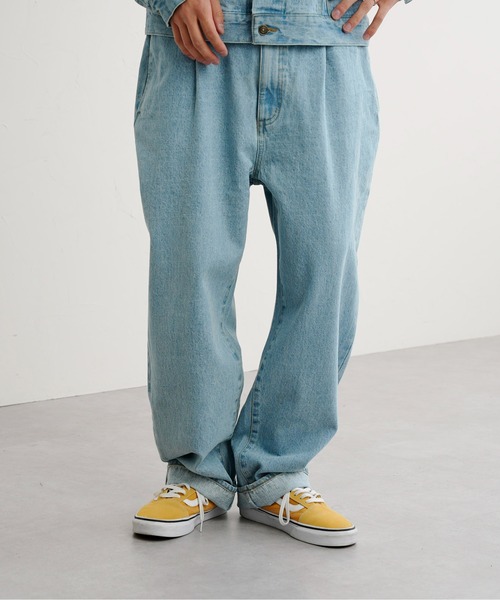 CPCM（シーピーシーエム）の「タックデニムパンツ（デニムパンツ・メンズ・ブルー/サックスブルー・MEDIUM/LARGE）」の11枚目の写真