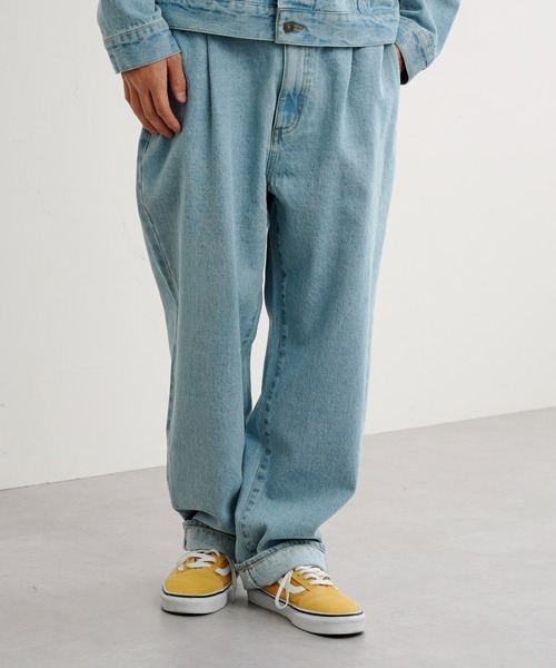 CPCM（シーピーシーエム）の「タックデニムパンツ（デニムパンツ・メンズ・ブルー/サックスブルー・MEDIUM/LARGE）」の12枚目の写真