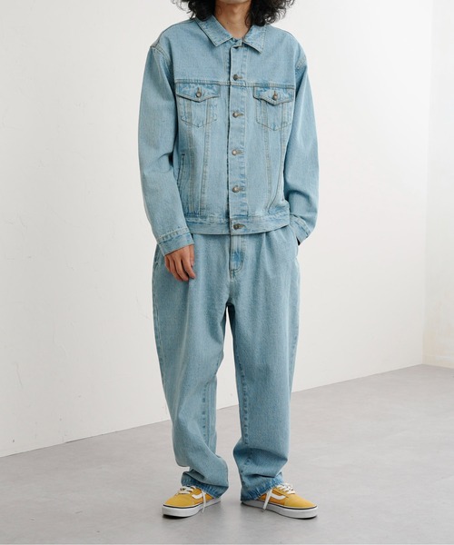 CPCM（シーピーシーエム）の「タックデニムパンツ（デニムパンツ・メンズ・ブルー/サックスブルー・MEDIUM/LARGE）」の19枚目の写真