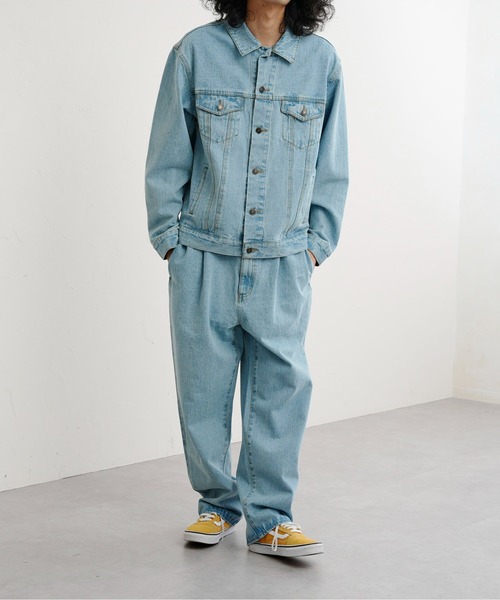 CPCM（シーピーシーエム）の「タックデニムパンツ（デニムパンツ・メンズ・ブルー/サックスブルー・MEDIUM/LARGE）」の21枚目の写真