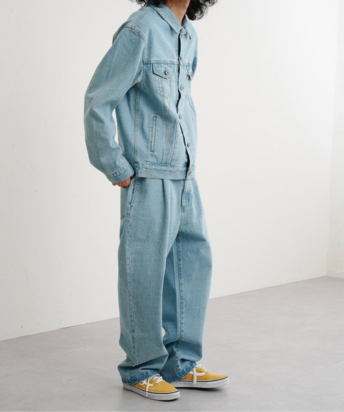 CPCM（シーピーシーエム）の「タックデニムパンツ（デニムパンツ・メンズ・ブルー/サックスブルー・MEDIUM/LARGE）」の22枚目の写真