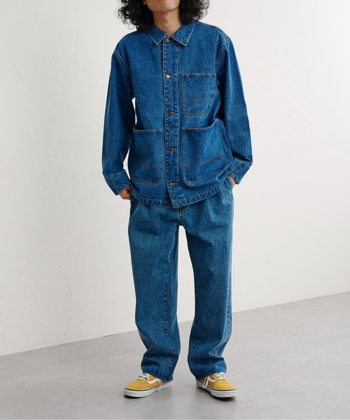 CPCM（シーピーシーエム）の「タックデニムパンツ（デニムパンツ・メンズ・ブルー/サックスブルー・MEDIUM/LARGE）」の4枚目の写真