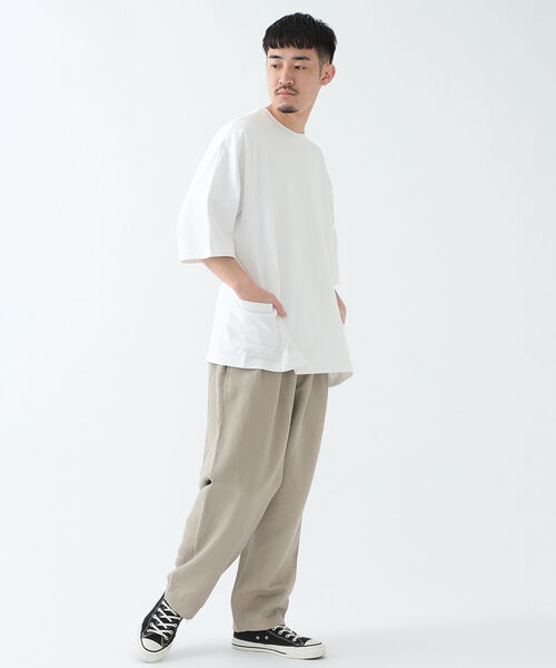 BEAMS（ビームス）の「BEAMS / リネン 2プリーツ アンクル（スラックス・メンズ・ブラック/ベージュ系その他・L/S/XL/M）」の21枚目の写真