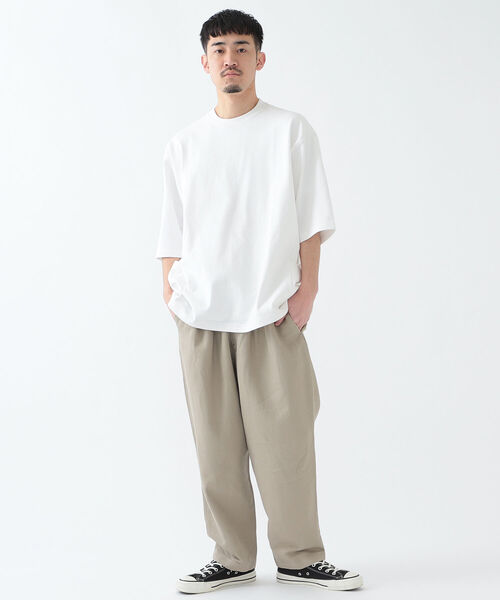 BEAMS（ビームス）の「BEAMS / リネン 2プリーツ アンクル（スラックス・メンズ・ブラック/ベージュ系その他・L/S/XL/M）」の22枚目の写真