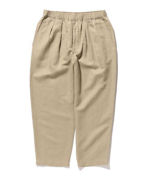 BEAMS（ビームス）の「BEAMS / リネン 2プリーツ アンクル（スラックス・メンズ・ブラック/ベージュ系その他・L/S/XL/M）」の4枚目の写真