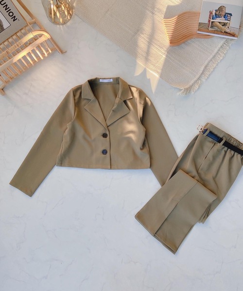 AS KNOW AS plus（アズノゥアズプラス）の「○SETも テーラード