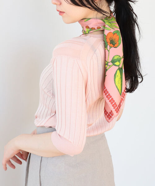 manipuri / アンティークフラワー スカーフ