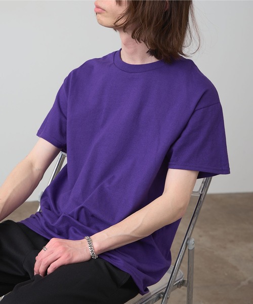 ギルダンビッグシルエットUSAオーバーサイズ無地半袖Tシャツ