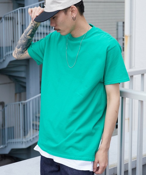 GILDAN(ギルダン)の「【GILDAN】大人気! 6oz ultra cotton short sleeve t-shirts / ウルトラ コットン 半袖 Tシャツ ルーズシルエット 無地T サイズ・カラー展開多数 2026年春夏(Tシャツ/カットソー・レディース・ライトピンク/ネイビー/ライトパープル/チャコール/ライム/ナチュラル/ホワイト/ダークブラウン/オリーブ/ライトブルー/ブラック/パープル/ロイヤルブルー/オレンジ/カーキ/イエロー系その他/グリーン/グレー/ブルー系その他2/ピンク系その他/レッド系その他/グリーン系その他/ブルー系その他・2XL/XL/M/L/S)」の11枚目の写真