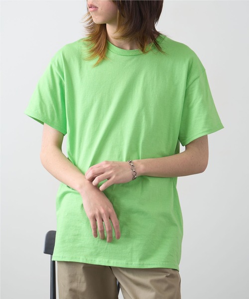 ギルダンビッグシルエットUSAオーバーサイズ無地半袖Tシャツ