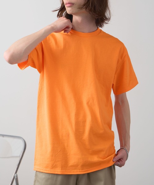 ギルダンビッグシルエットUSAオーバーサイズ無地半袖Tシャツ