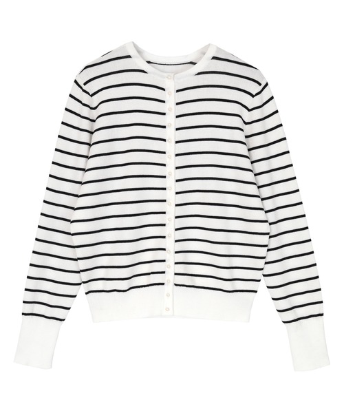 UR'S（ユアーズ）の「2wayパール釦ニットカーディガン（カーディガン/ボレロ・レディース・ネイビー/ブラック/ブルー/チャコール/パープル/グリーン/アイボリー/オレンジ/ホワイト/ホワイト系その他/キャメル/グレイッシュブルー/ラベンダー/ライトグレー/モカ/ブルー系その他・M/S/L）」の18枚目の写真