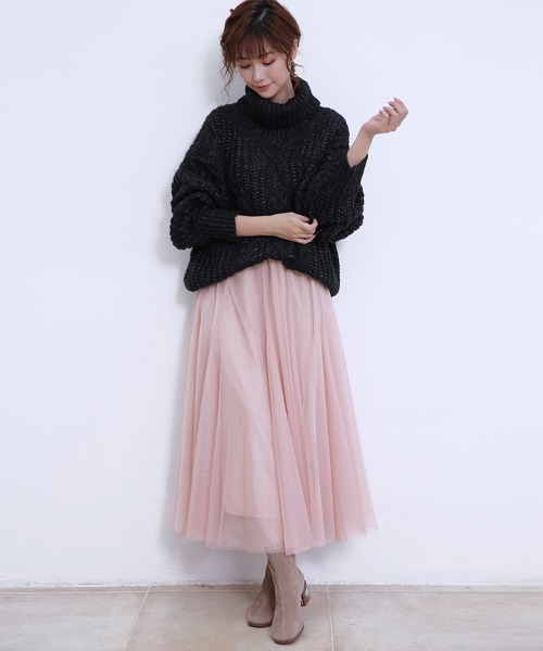 セール】2層チュールフレアスカート（スカート）｜Doux Belle