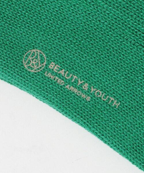 BEAUTY&YOUTH UNITED ARROWS（ビューティーアンドユースユナイテッドアローズ）の「BY リブ ソックス（ソックス/靴下・レディース・ホワイト/ピンク/ケリー・FREE）」の7枚目の写真