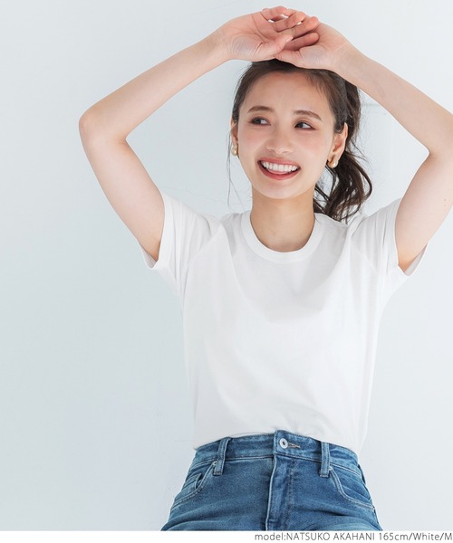 coca（coca）（コカ）の「USAセットインスリーブTシャツ（Tシャツ/カットソー・レディース・ホワイト/ブラック/ブルー・M/L）」の5枚目の写真