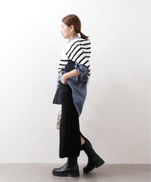 JOURNAL STANDARD(ジャーナルスタンダード)の「《追加》ソウバリニットタイトスカート◆3(スカート・レディース・ブラック・MEDIUM/SMALL)」の3枚目の写真