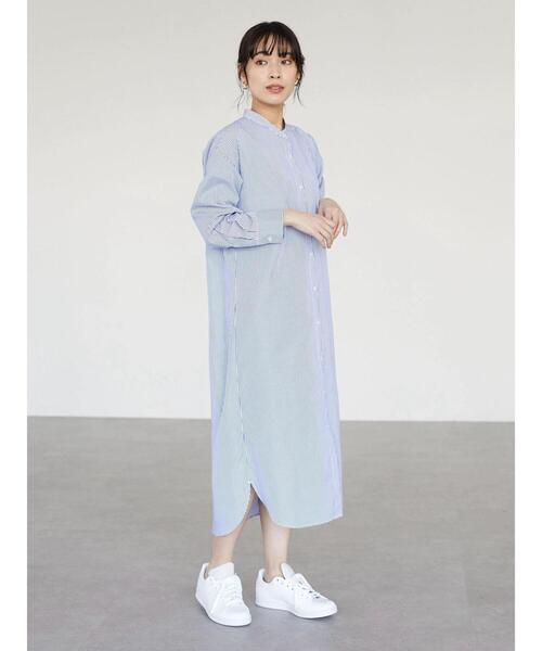 FRAMeWORK グリーン シャツワンピース 038新品 FRAMeWORK グリーン シャツワンピース 038新品