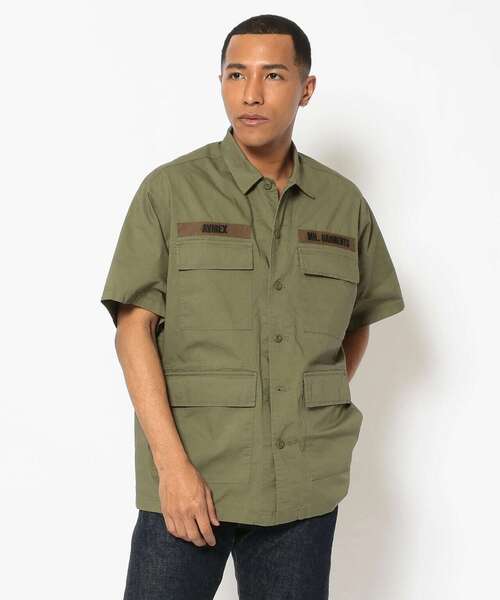 AVIREX(アヴィレックス)の「【MILITARY GARMENTS】半袖 バギーフィット B.D.U シャツ / S/S BAGGY FIT B.D.U SHIRT / アヴィレックス / ミリタリー ガーメンツ / AVIREX(シャツ/ブラウス・メンズ・ブラック/オリーブ/ホワイト・1/2/3)」の21枚目の写真