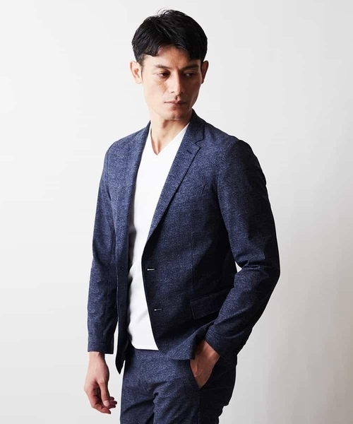 MICHEL KLEIN HOMME (ミッシェルクランオム)の「テーラードジャケット(テーラードジャケット・メンズ・ネイビー/グレー/ブルー・MEDIUM/LARGE/X-LARGE)」の5枚目の写真