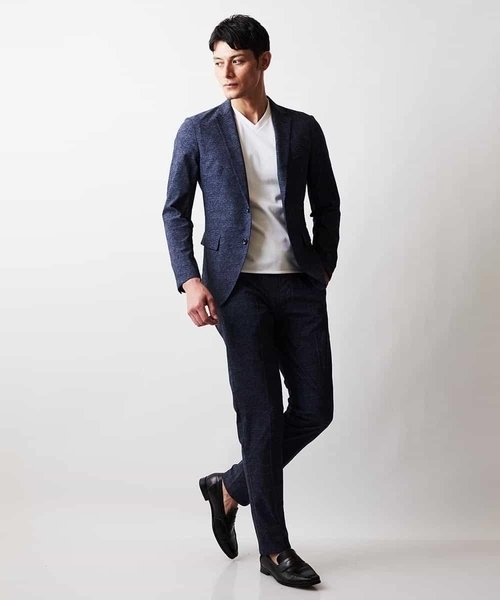 MICHEL KLEIN HOMME (ミッシェルクランオム)の「テーラードジャケット(テーラードジャケット・メンズ・ネイビー/グレー/ブルー・MEDIUM/LARGE/X-LARGE)」の6枚目の写真
