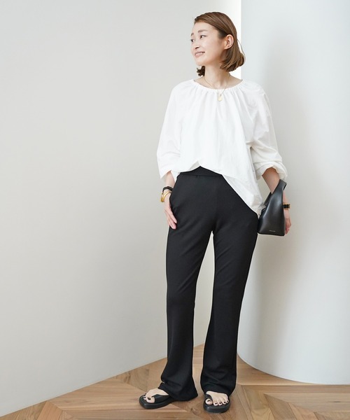 Deuxieme Classe(ドゥーズィエムクラス)の「Jersey フレア パンツ(その他パンツ・レディース・ブラック・FREE)」の22枚目の写真