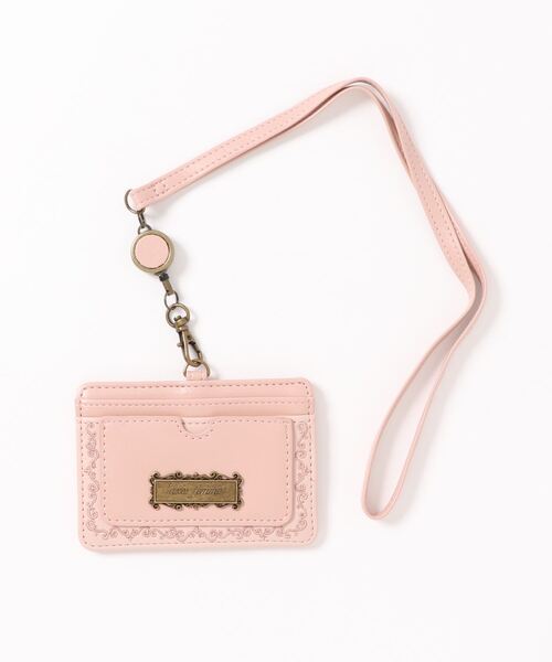 axes femme（アクシーズファム）の「バラ刺繍パスケース（パスケース・レディース・ブラック/ピンク/ブルー・MEDIUM）」の6枚目の写真