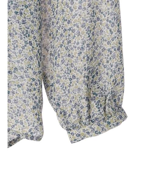 Green　Parks（グリーンパークス）の「小花柄シフォンフリルブラウス（シャツ/ブラウス・レディース・オレンジ/ブルー・FREE）」の14枚目の写真