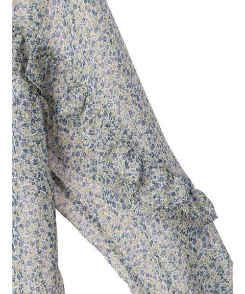 Green　Parks（グリーンパークス）の「小花柄シフォンフリルブラウス（シャツ/ブラウス・レディース・オレンジ/ブルー・FREE）」の18枚目の写真