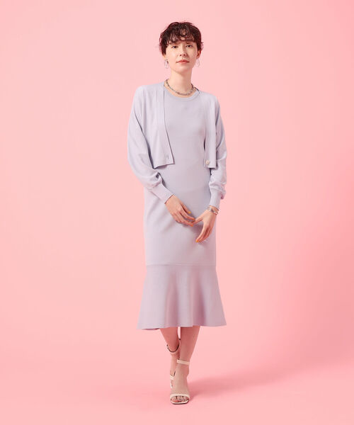 NOLLEY’S Sophi(ノーリーズソフィ)の「マーメイドニットワンピース(ワンピース・レディース・ブラック/サックスブルー・36/38)」の13枚目の写真