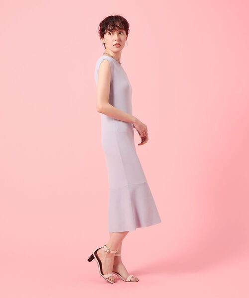 NOLLEY’S Sophi(ノーリーズソフィ)の「マーメイドニットワンピース(ワンピース・レディース・ブラック/サックスブルー・36/38)」の7枚目の写真