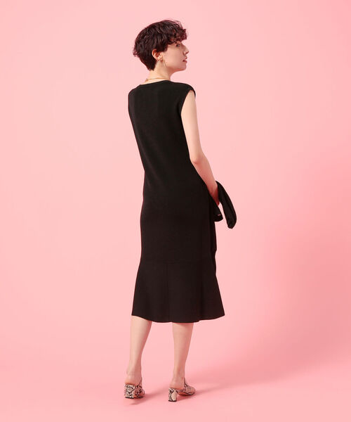 NOLLEY’S Sophi(ノーリーズソフィ)の「マーメイドニットワンピース(ワンピース・レディース・ブラック/サックスブルー・36/38)」の8枚目の写真