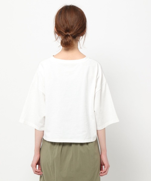 mysty woman(ミスティウーマン)の「コラボフォトプリントショートTシャツ 294679(Tシャツ/カットソー・レディース・ホワイト系2/ホワイト系5/ホワイト系8・FREE)」の16枚目の写真
