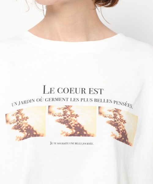 mysty woman(ミスティウーマン)の「コラボフォトプリントショートTシャツ 294679(Tシャツ/カットソー・レディース・ホワイト系2/ホワイト系5/ホワイト系8・FREE)」の17枚目の写真