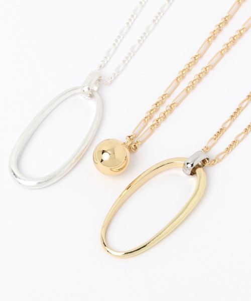 LEPSIM（レプシィム）の「【パーソナルカラーに合わせて選べる】ワントップネックレス　277861（ネックレス・レディース・シルバー/ゴールド/シルバー×ゴールド・ONE SIZE）」の9枚目の写真