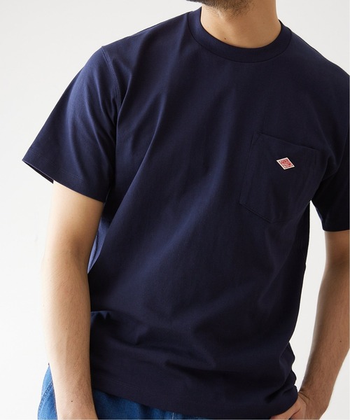 DANTON(ダントン)の「【DANTON / ダントン】 クルーネックポケット Tシャツ(Tシャツ/カットソー・メンズ・ホワイト/チャコールグレー/ベージュ/ネイビー/サックスブルー/アイボリー・40/38/42)」の5枚目の写真