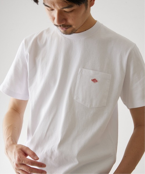 DANTON(ダントン)の「【DANTON / ダントン】 クルーネックポケット Tシャツ(Tシャツ/カットソー・メンズ・ホワイト/チャコールグレー/ベージュ/ネイビー/サックスブルー/アイボリー・40/38/42)」の20枚目の写真