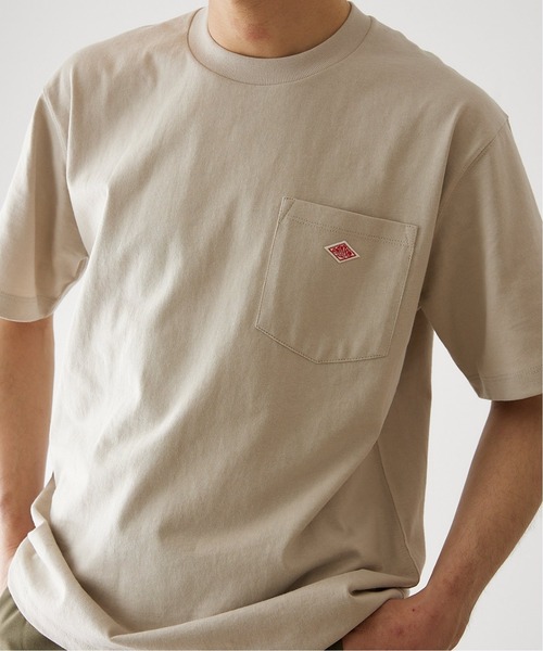 DANTON(ダントン)の「【DANTON / ダントン】 クルーネックポケット Tシャツ(Tシャツ/カットソー・メンズ・ホワイト/チャコールグレー/ベージュ/ネイビー/サックスブルー/アイボリー・40/38/42)」の10枚目の写真