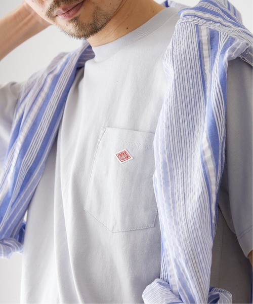 DANTON(ダントン)の「【DANTON / ダントン】 クルーネックポケット Tシャツ(Tシャツ/カットソー・メンズ・ホワイト/チャコールグレー/ベージュ/ネイビー/サックスブルー/アイボリー・40/38/42)」の18枚目の写真