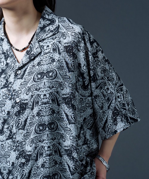 Ellno Loset(エルノロゼット)の「ドルマントロミシャツ(シャツ/ブラウス・メンズ・オフホワイト/ブルーグレー/ライトパープル/ブラック系・MEDIUM/LARGE)」の18枚目の写真