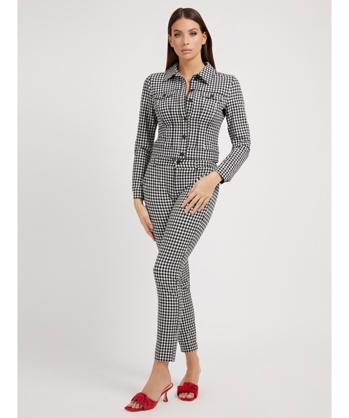 Guess（ゲス）の「Romina Jacket（テーラードジャケット・レディース・ホワイト×ブラック・SMALL/X-SMALL/MEDIUM）」の3枚目の写真