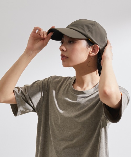ellesse(エレッセ)の「【ellesse×NERGY】UVキャップ(ハット・レディース・ホワイト/カーキ・FREE)」の2枚目の写真