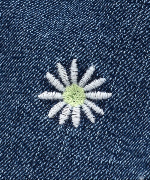 セール】フリンジデニムお花刺繍ショートパンツ（デニムパンツ