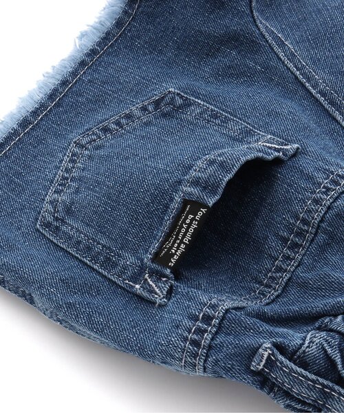 BREEZE（ブリーズ）の「フリンジデニムお花刺繍ショートパンツ（その他パンツ・キッズ・ブルー/サックスブルー・100/140/130/120/90/110/80）」の15枚目の写真