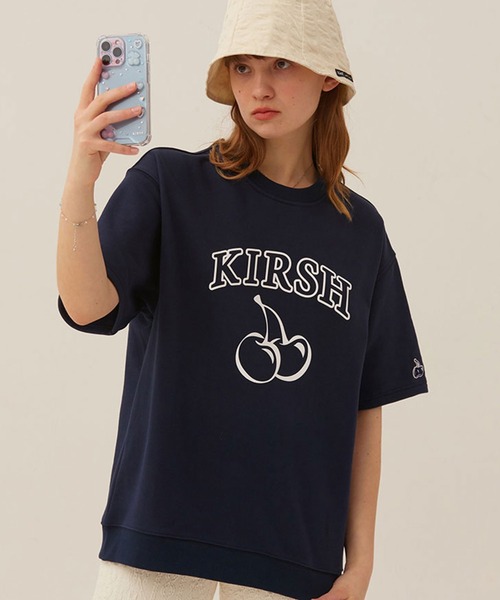 tシャツ KIRSH ARCH LOGO CHERRY SHORT SLEEVE SWEAT キルシーアーチロゴチェリー半袖スウェット レディース KIRSH（キルシー）の「KIRSH ARCH LOGO CHERRY SHORT SLEEVE