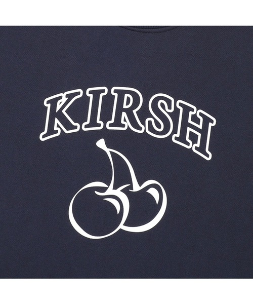 tシャツ KIRSH ARCH LOGO CHERRY SHORT SLEEVE SWEAT キルシーアーチロゴチェリー半袖スウェット レディース セール】KIRSH ARCH LOGO CHERRY SHORT SLEEVE SWEAT キルシー